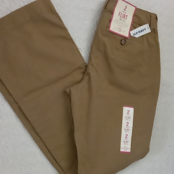NWT Old Navy Flirt Boot-Cut Khakis Chinos Pants 2R - Picture 5 of 13
